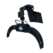 Mini Rotating Log Grapple - Hydraulic (Requires Wire Harness) | Blue Diamond Attachments | Part # 106720