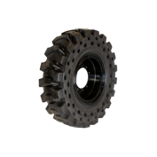 14.00x24/8.5 L2/G2 Solid Tire with Aperture Holes / Black Compound / for 10K Telehandler "Tire & Wheel Assembly" 