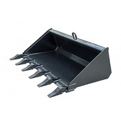 44" Low Profile Mini Bucket; 15" Back Height - Tooth | Blue Diamond Attachments | Part # 108031