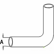 155613A Upper Radiator Hose Fits White Oliver 1600