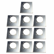 DRP5MP Ten Recessed D-Ring Mounting Plates 6 1/2" X 6 1/2"