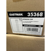 (25 Pc Case) Eastman 35368 PVC Extension Tube 1-1/4-Inch X 8-Inch *SHIPS FREE*