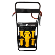 Rhino PD-55 Fence Post Driver Kit w/ Cart & Adapters