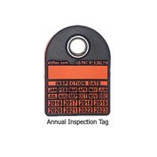 100 Eight-Year Annual Inspection Tags w/ Custom Hole Puncher