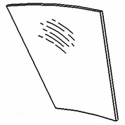 AMR50756 Lower Door Glass - Left Hand