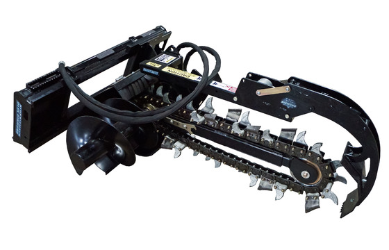 Trencher, 36" Depth, 4" Combo Chain, Includes Crumber Aand Mini Uni Mount Requires 13-25 Gpm