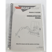 New 8990314 Scat Track Model 516 / 520V Owners Operators Manual