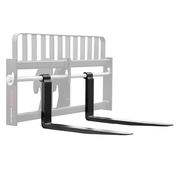 Gehl Telehandler Shaft Mounted Fork - Pair, 2x6x60, Fits 2.50" Shaft, 25" BH, 12K Capacity (BTO)