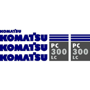 Decal Set for Komatsu PC 300 LC Excavator