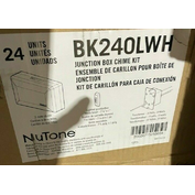 NEW Broan Nutone Chime Kit With Junction Box Transformer Lighted White BK240LWH