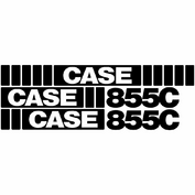 Decal Set Fits Case 855C Crawler / Dozer in Black